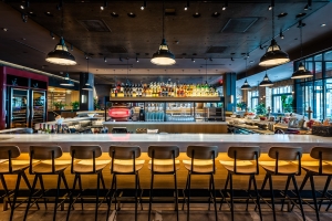 A private event utilizing the full venue provides access to Boqueria Penn Quarter’s fully stocked and expansive bar area.